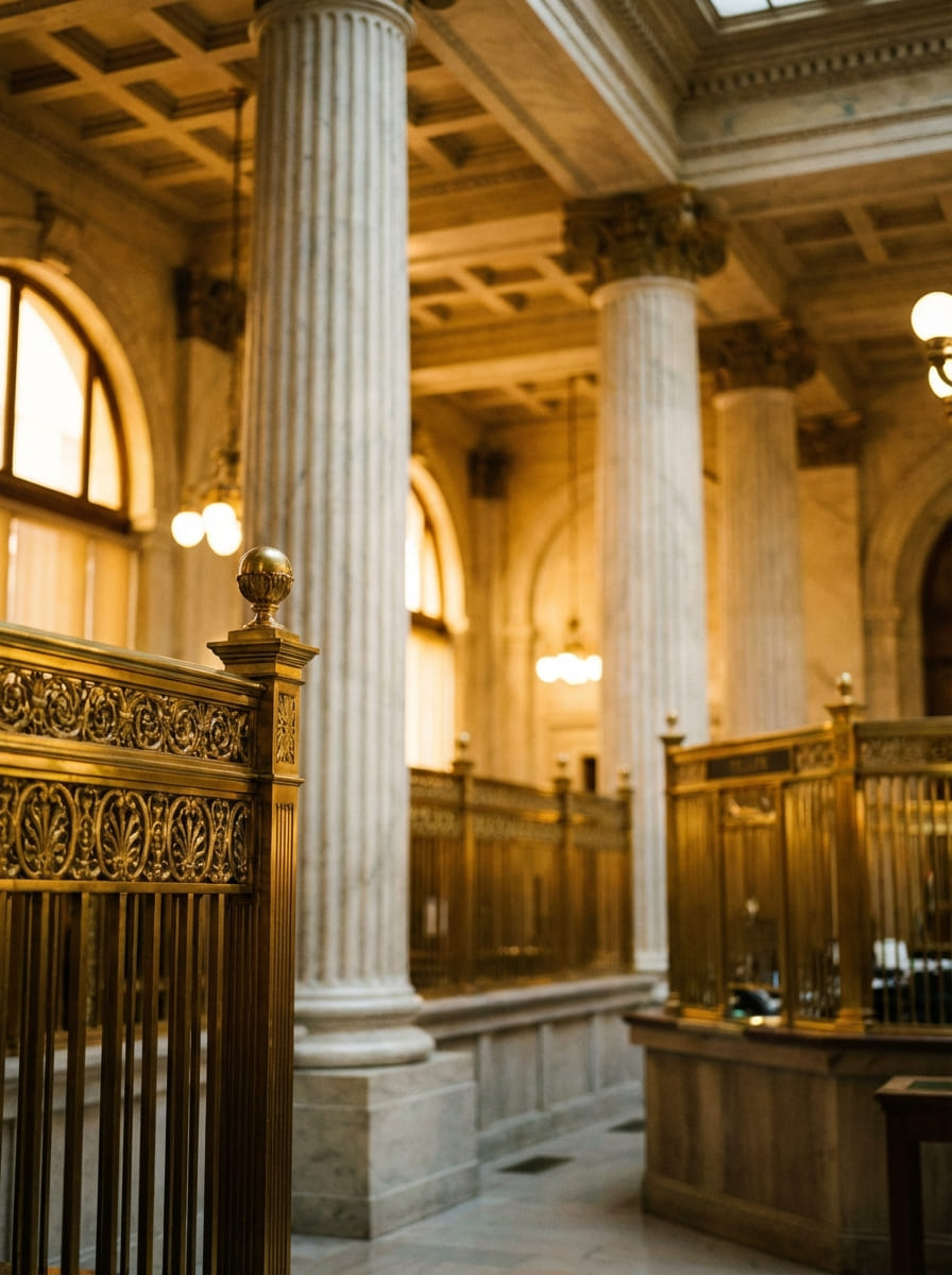 Bank vault interior